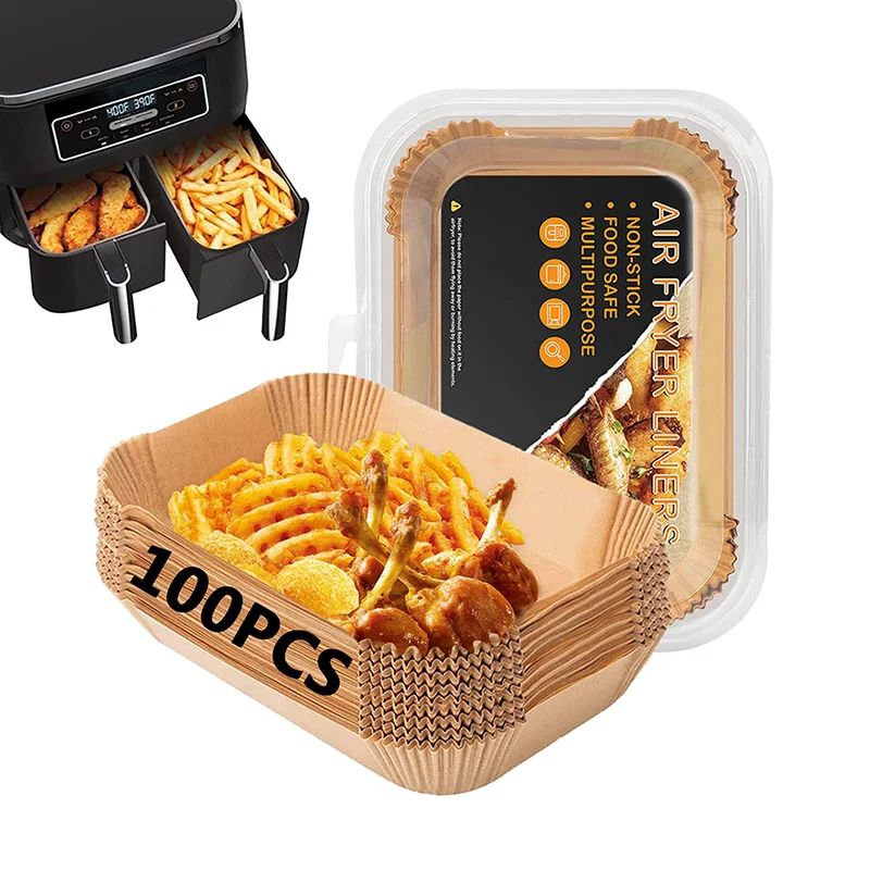 100Pcs-box-Rectangle-Disposable-Airfryer-Baking-Paper-Liner-Oilproof-Non-Stick-Baking-Mat-for-Ninja-Foodi