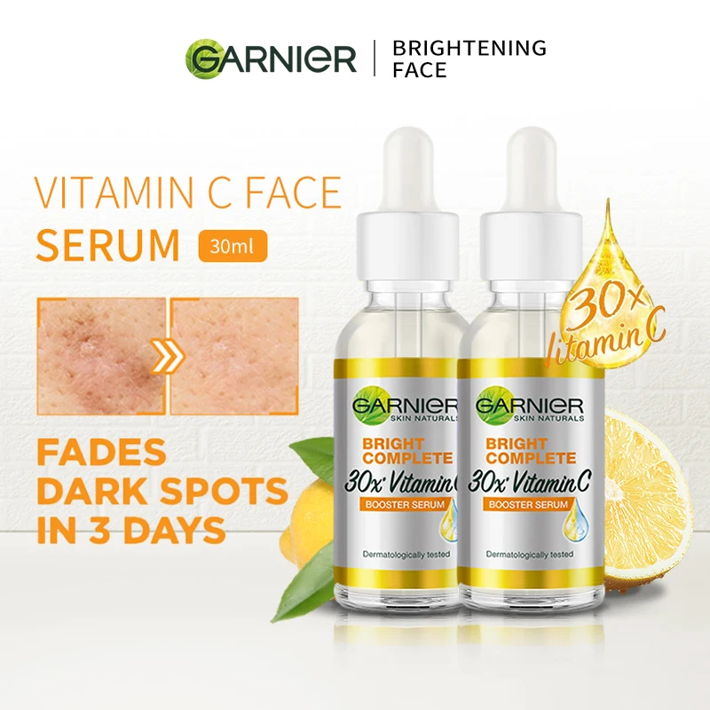 Garnier-Bright-Complete-30x-Vitamin-C-Niacinamide-Booster-Serum-Whitening-Skin-Tone-Essence-Fade-Acne-Mark